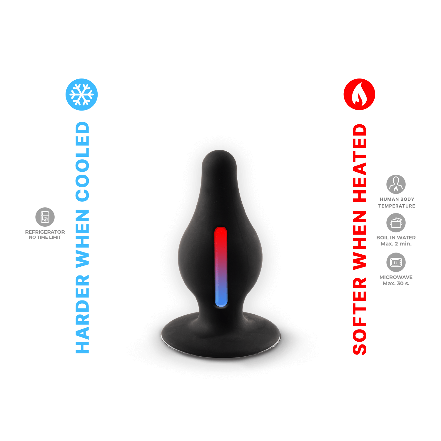 Silexd - Plug in silicone premium Taglia S - Nero
