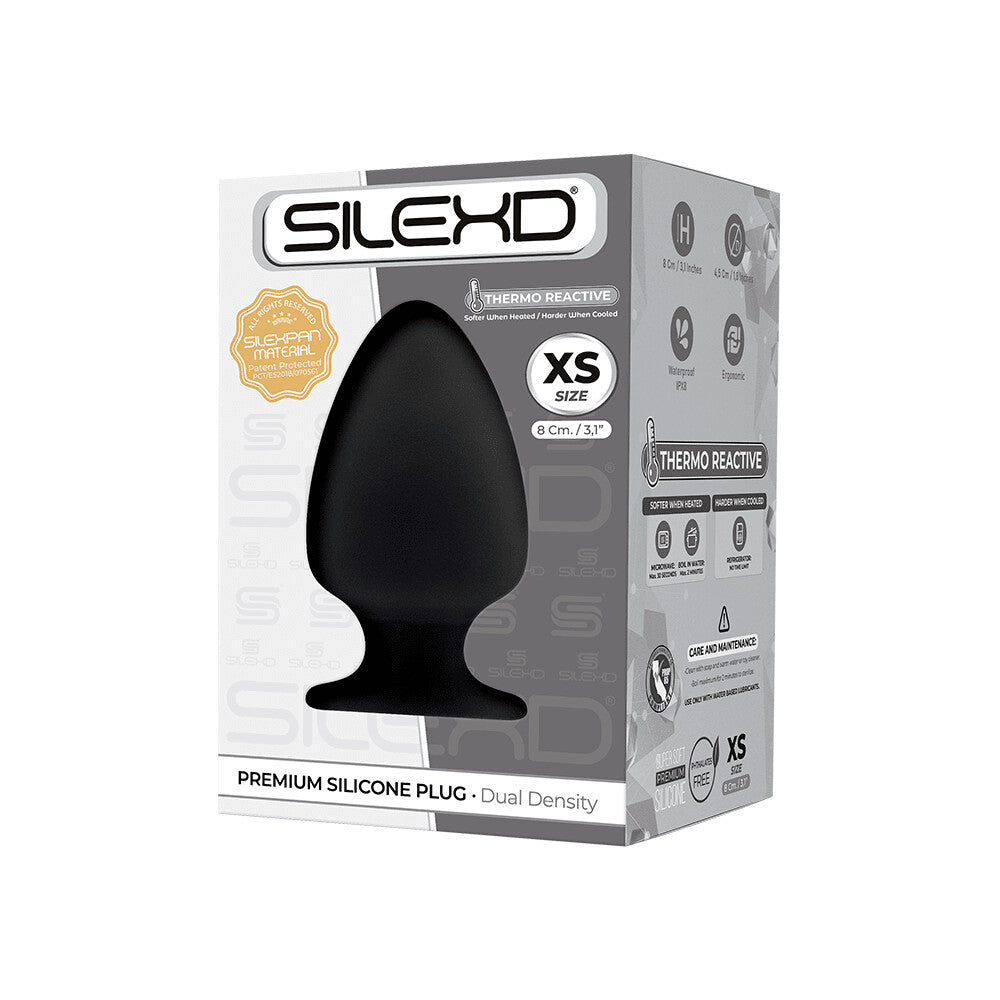 Silexd - Plug anale in silicone premium Taglia XS - Nero