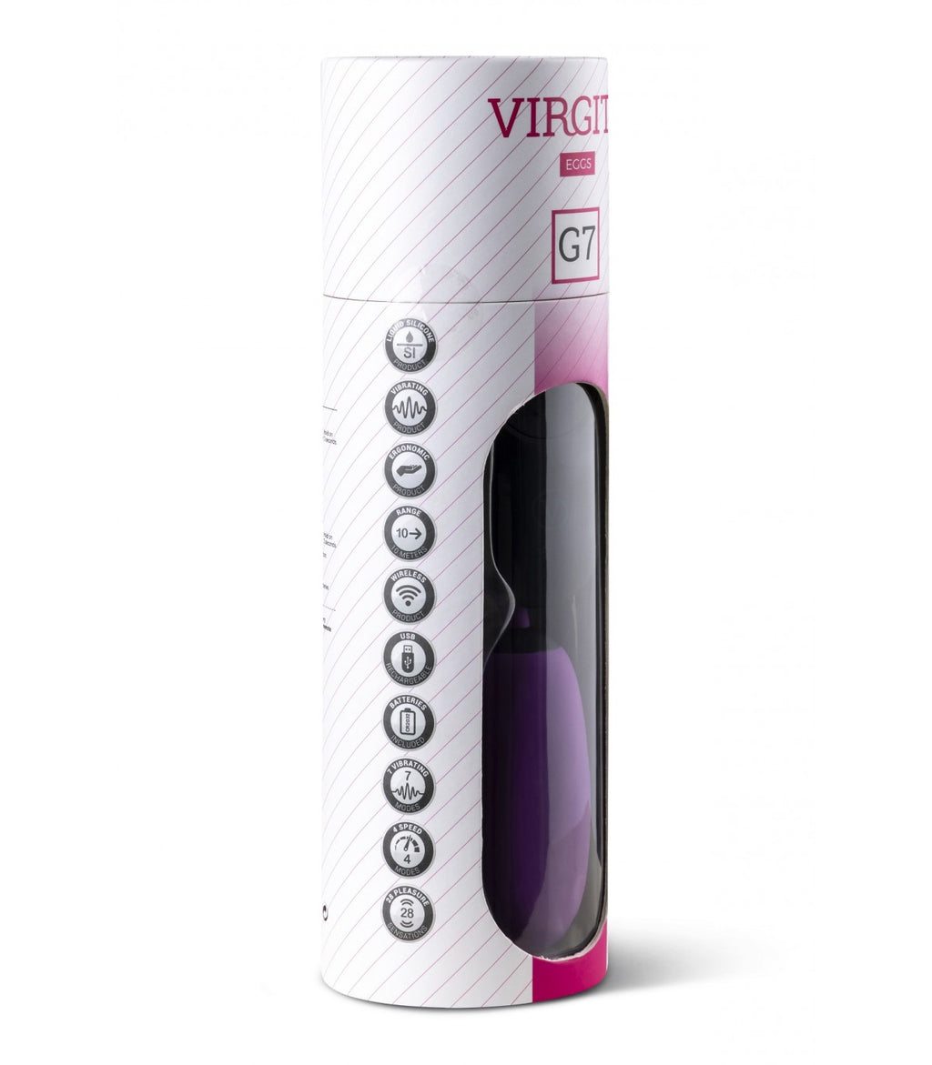 G7 VIBRATING PURPLE RECHARGEABLE EGG