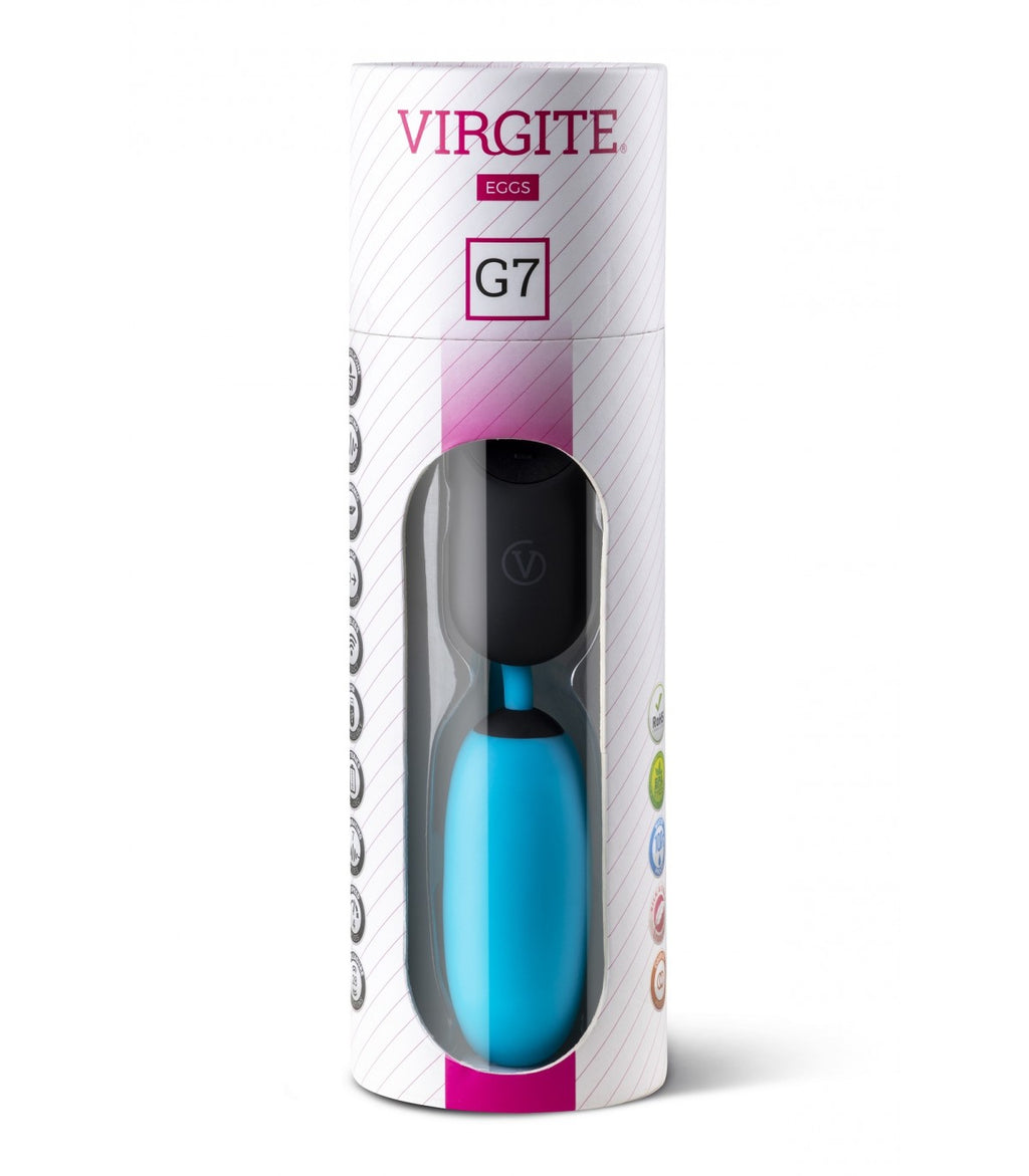RECHARGEABLE BLUE VIBRATING EGG G7