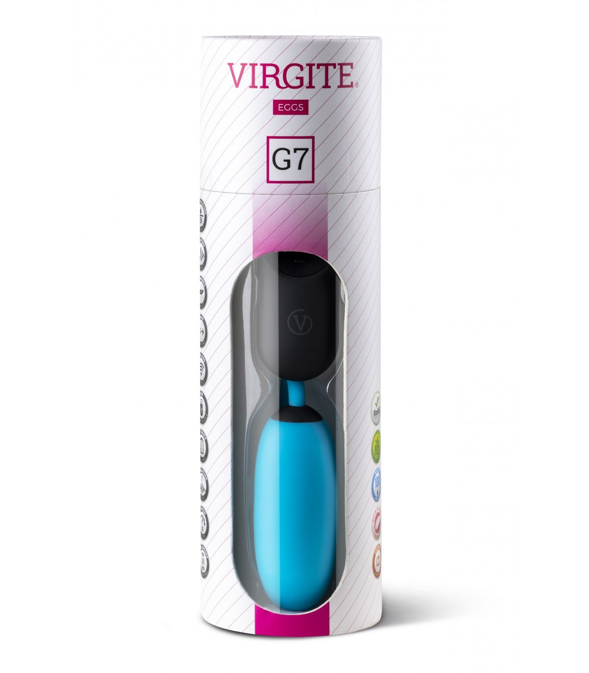 RECHARGEABLE BLUE VIBRATING EGG G7