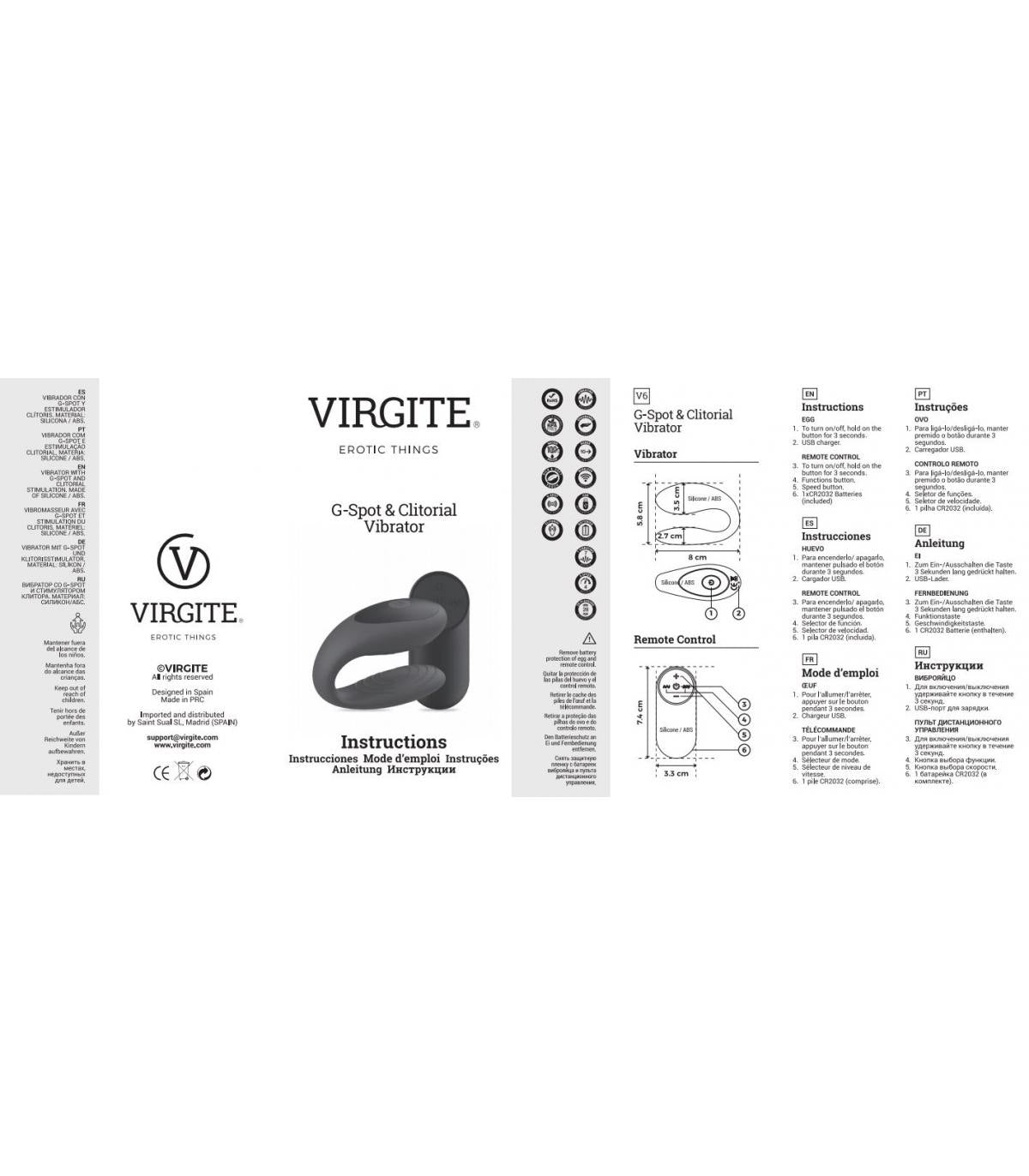 G-SPOT AND CLITORAL VIBRATOR E12 BLACK EDITION