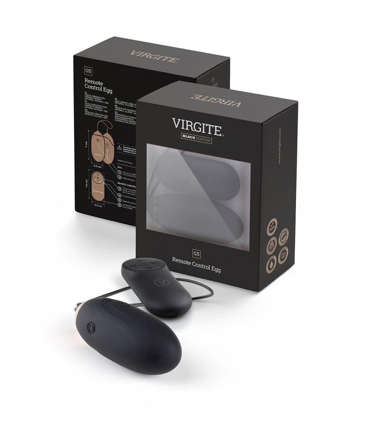VIBRATING EGG G5 RECHARGEABLE BLACK EDITION