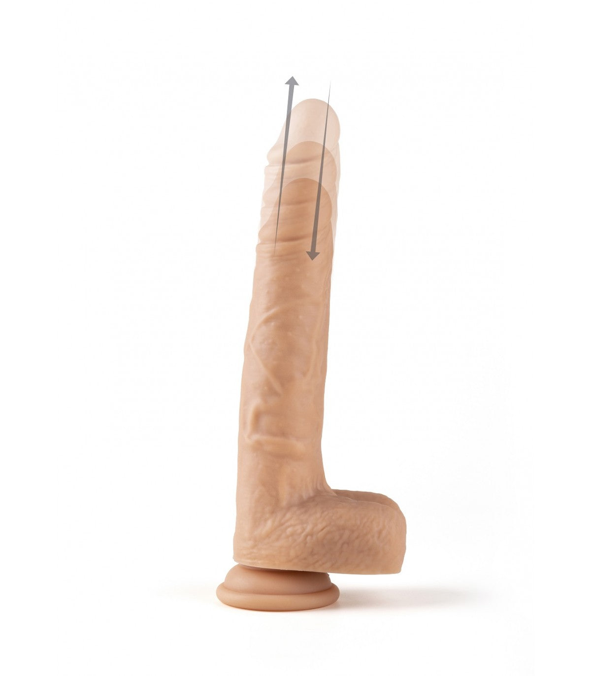 REALISTIC UP AND DOWN VIBRATOR R13" 20CM WITH REMOTE CONTROL"