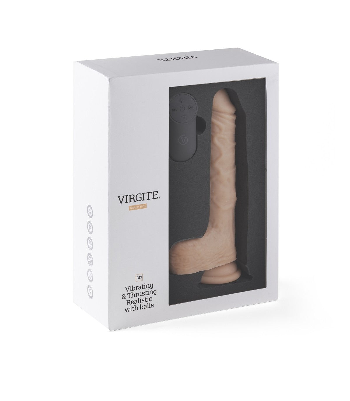 REALISTIC UP AND DOWN VIBRATOR R13" 20CM WITH REMOTE CONTROL"