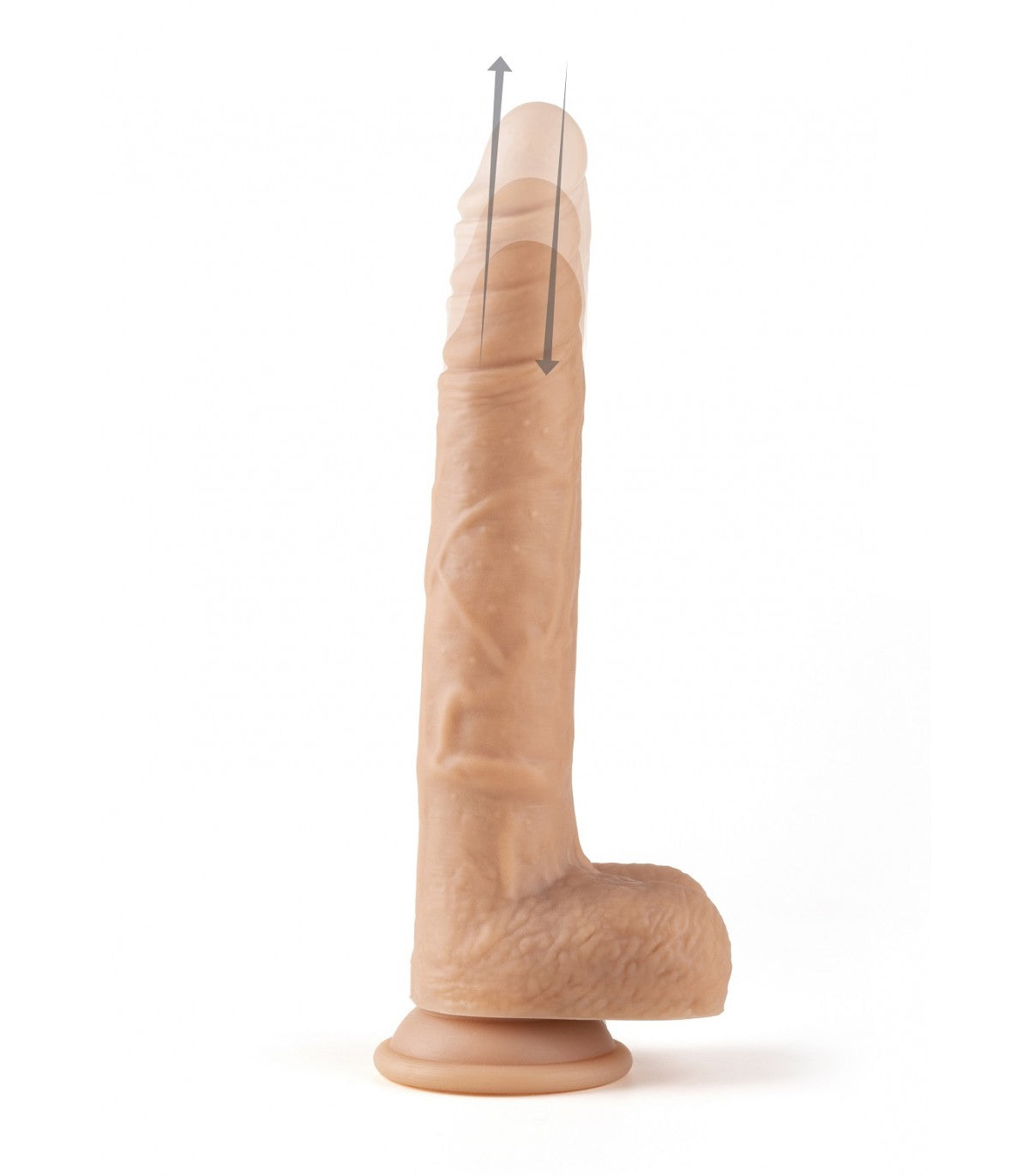 REALISTIC UP AND DOWN VIBRATOR R14" 23CM WITH REMOTE CONTROL