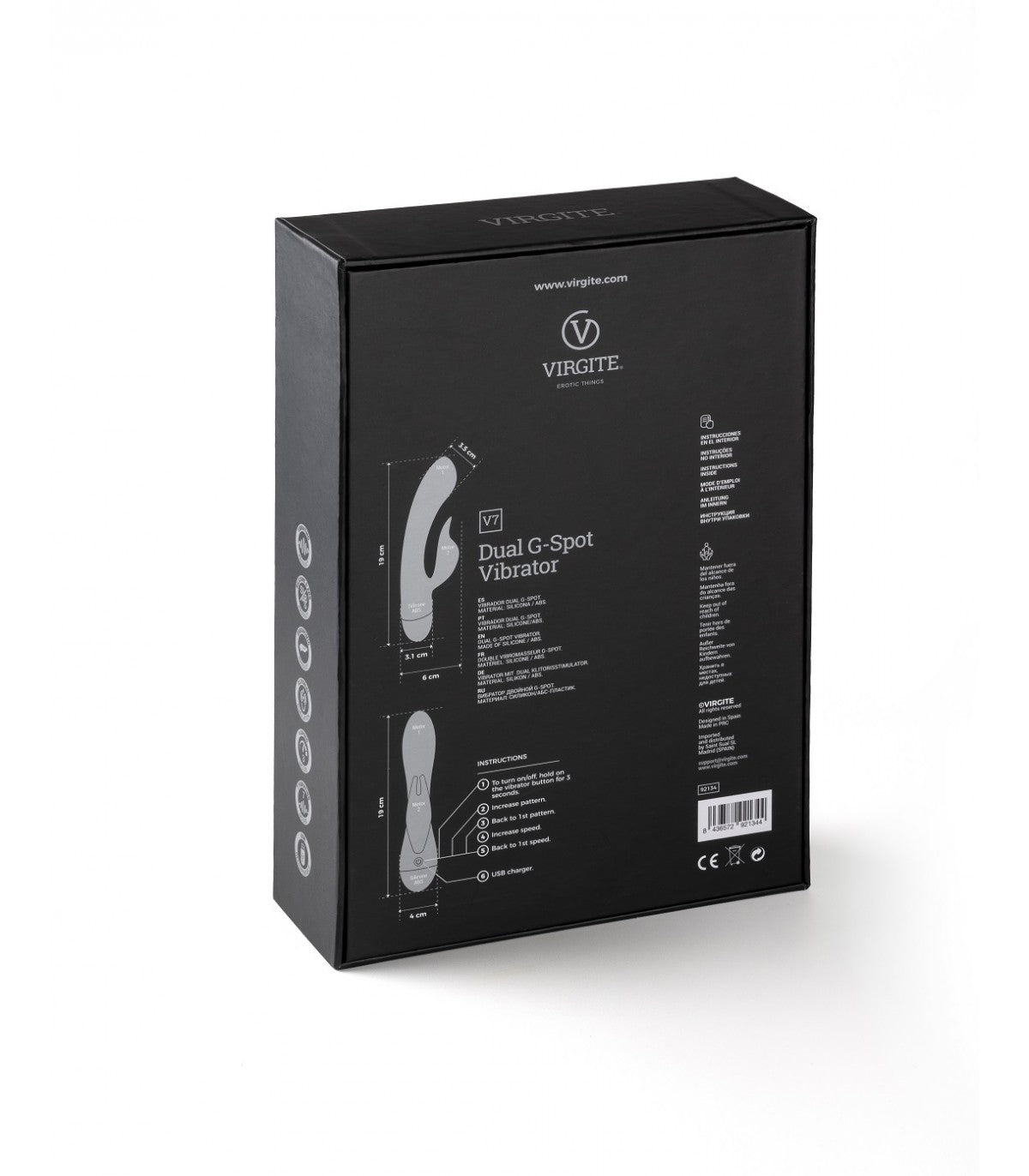 VIBRATORE RICARICABILE ROSA V7