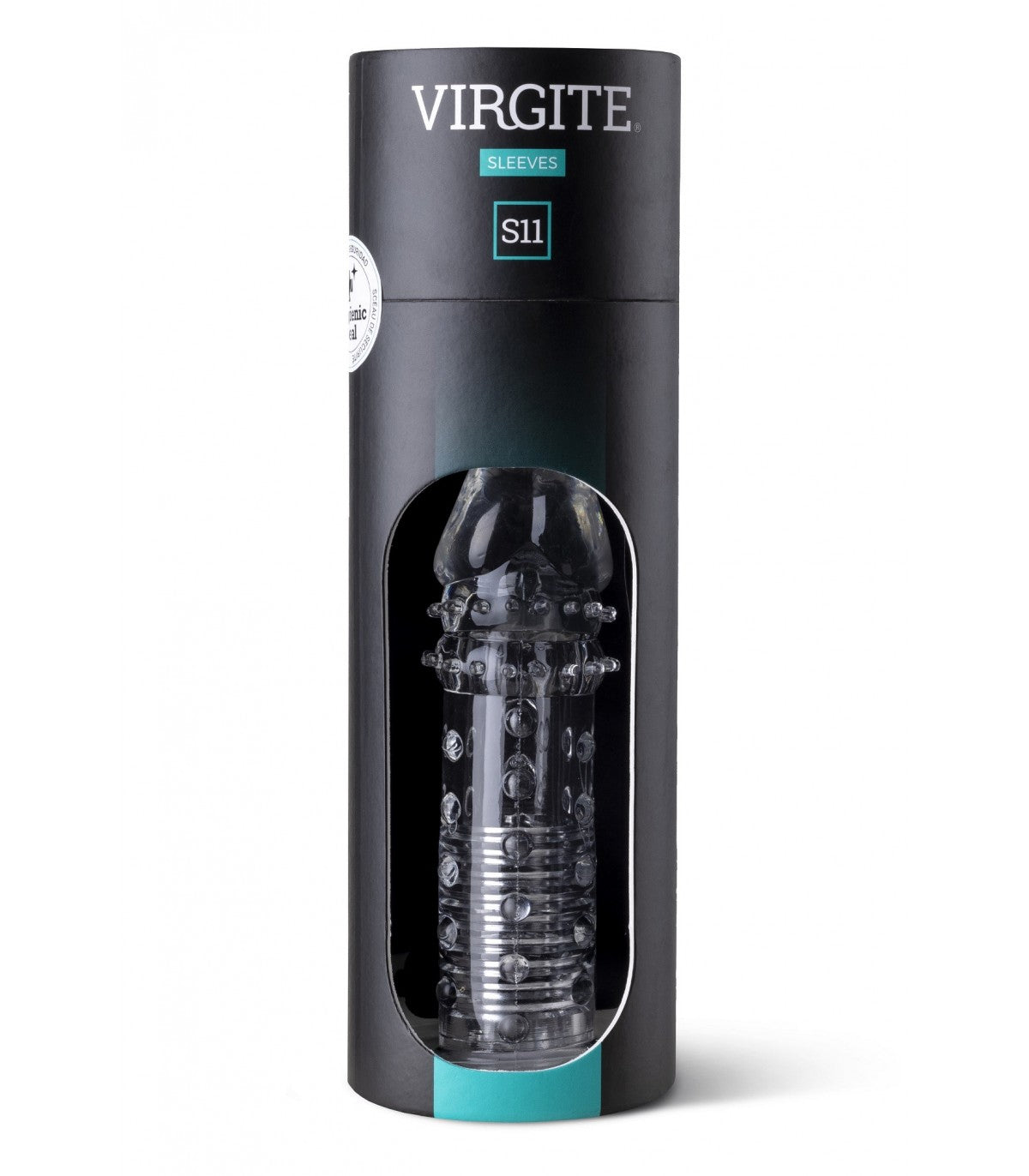 REALISTIC PENIS SHEATH S11 TRANSPARENT 15.5 CM WITH VIBRATION