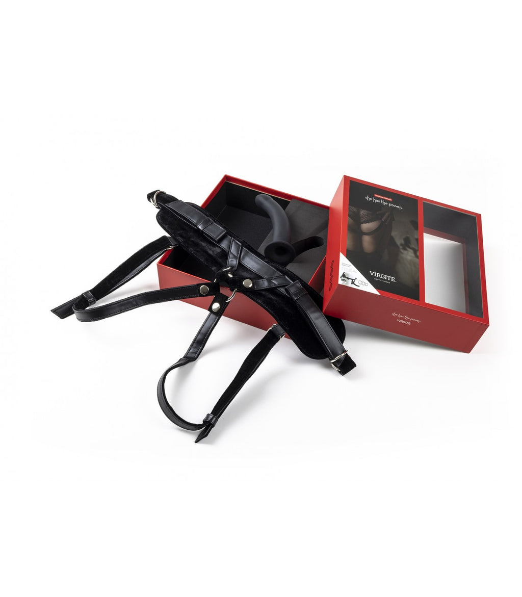 Black Dildo Harness Size M