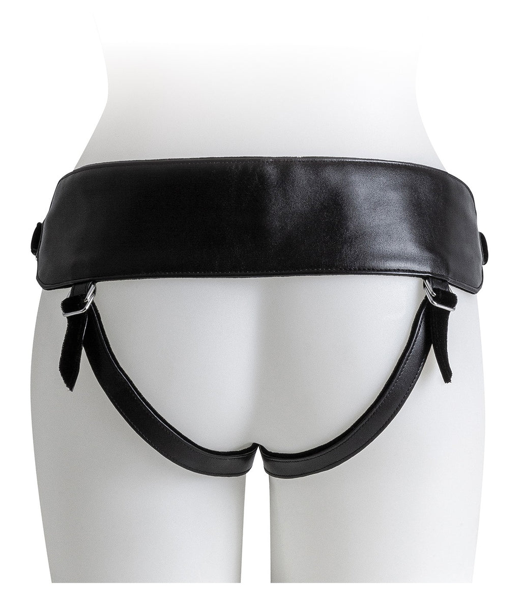 HARNESS WITH BLACK DILDO SIZE L