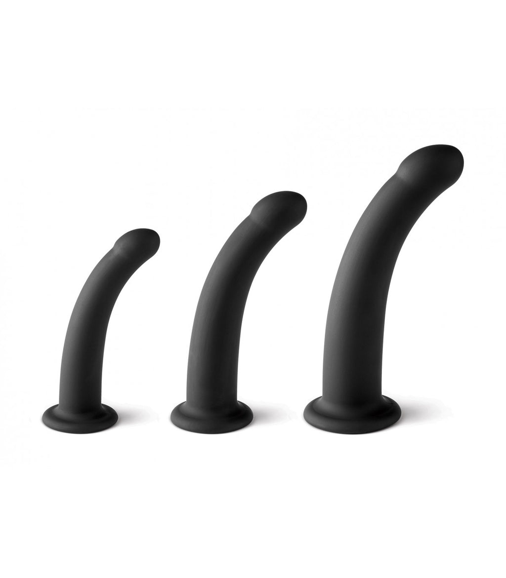 HARNESS CON SET DILDO NERI TAGLIE S / M / L