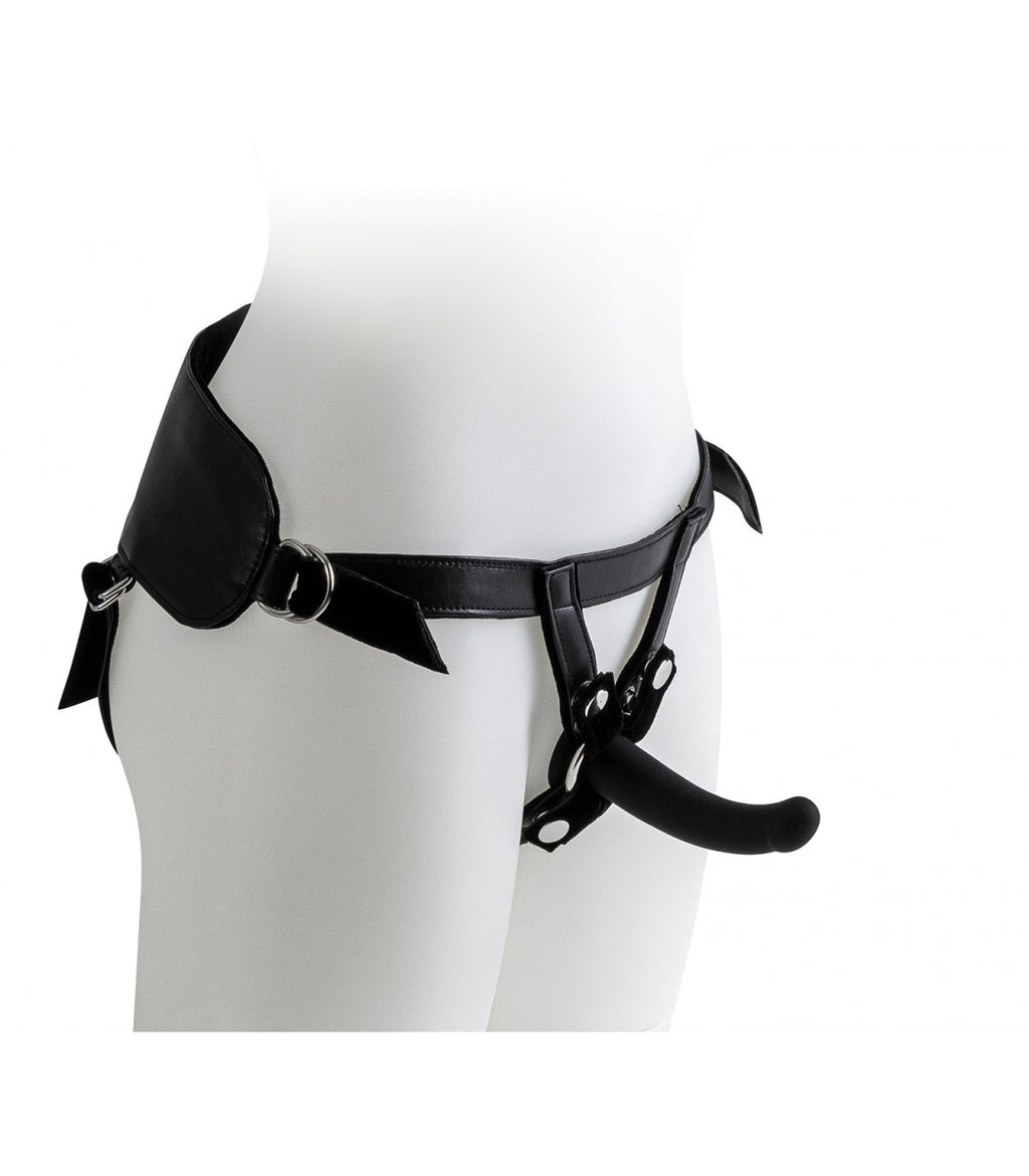 HARNESS CON SET DILDO NERI TAGLIE S / M / L