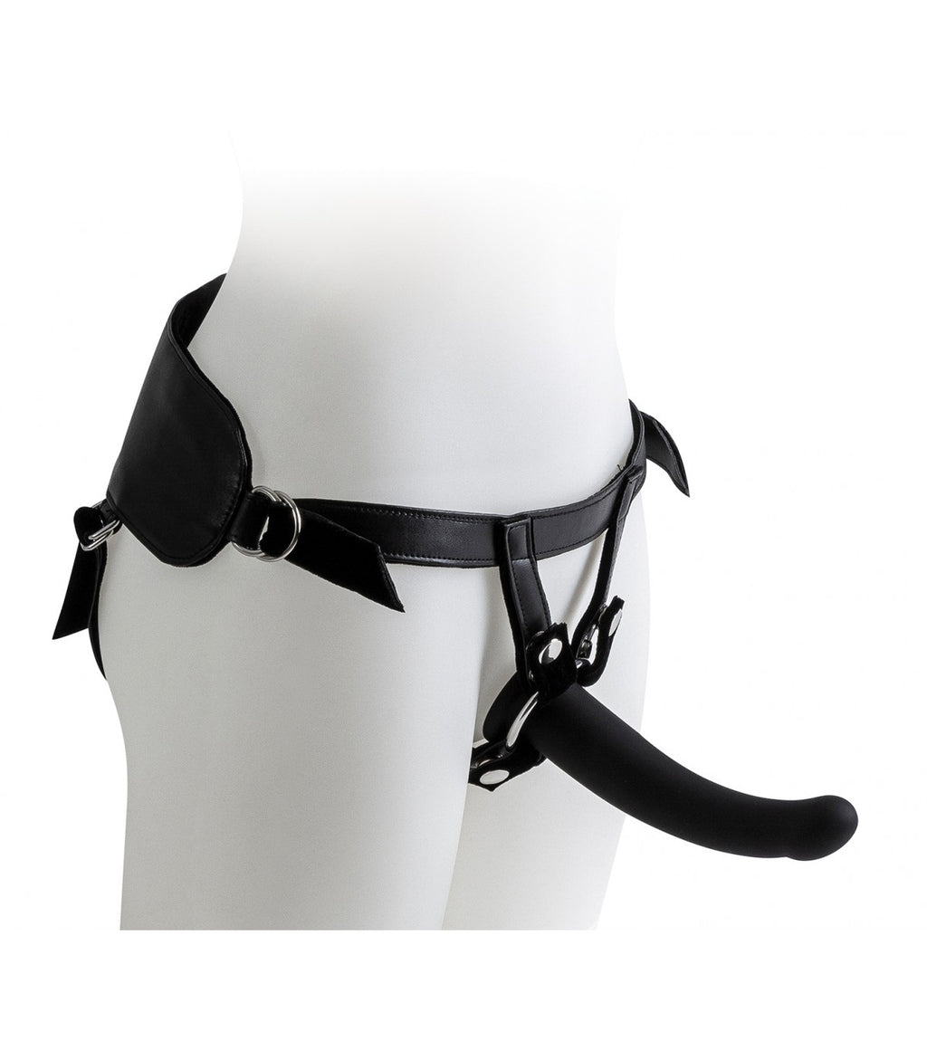HARNESS CON SET DILDO NERI TAGLIE S / M / L