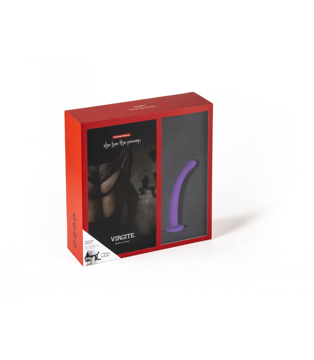 Purple dildo harness size S