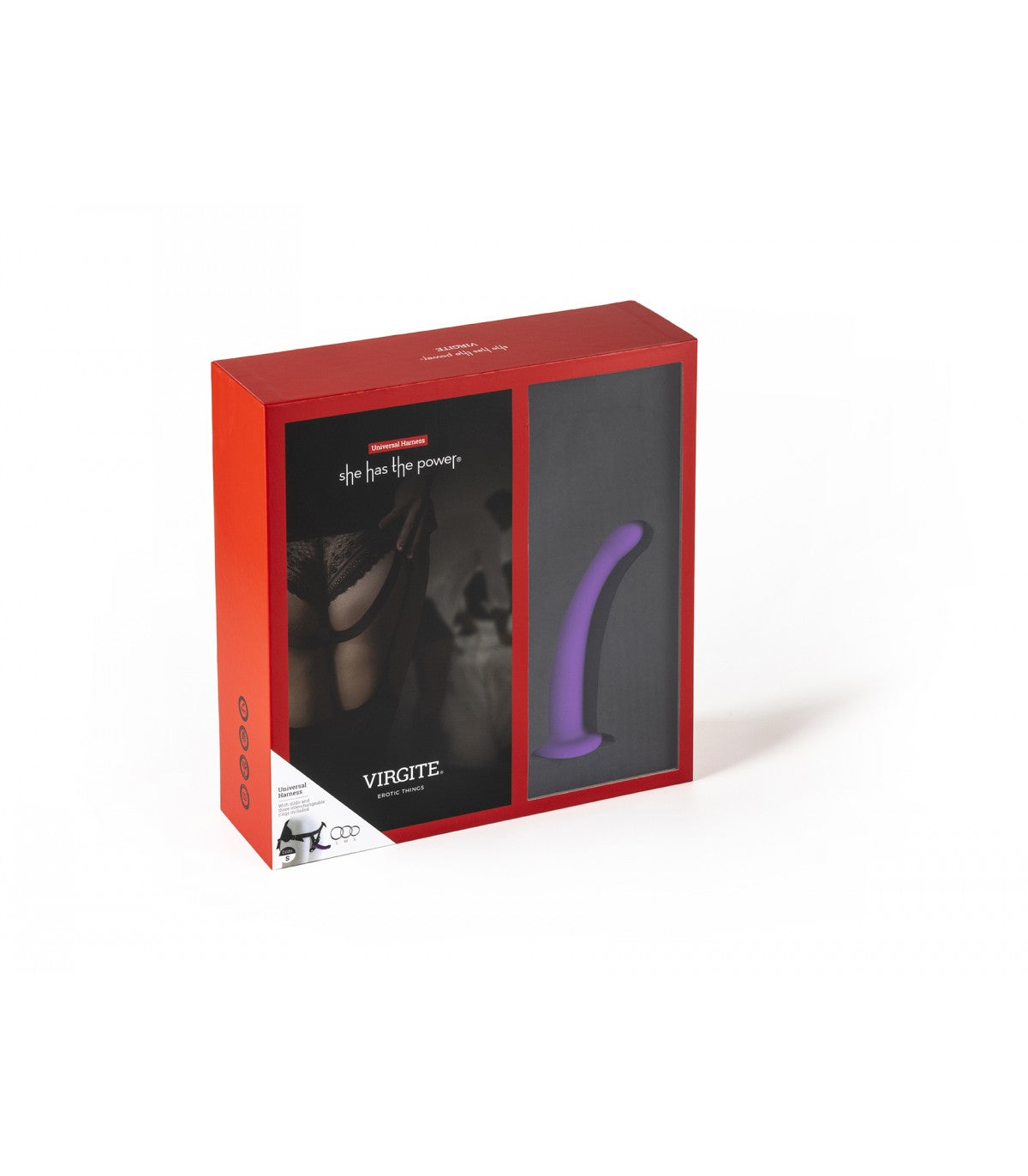 Purple dildo harness size S