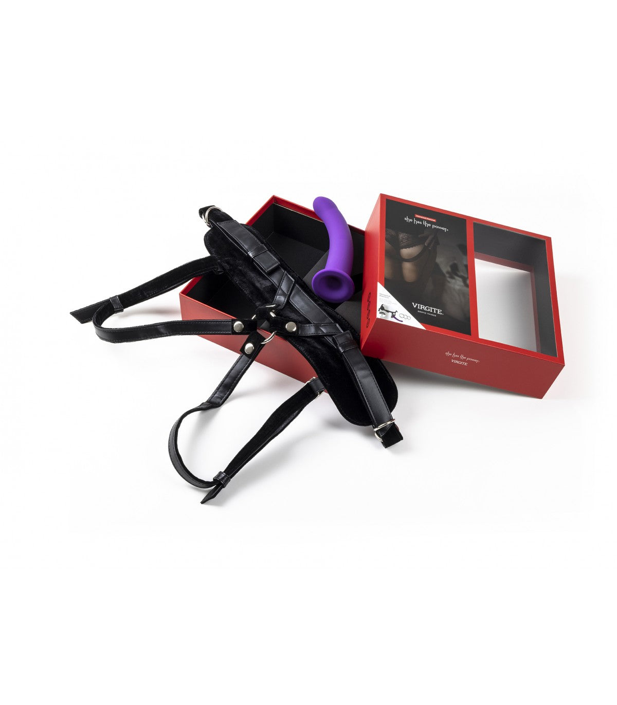 PURPLE L-SIZE STRAP-ON HARNESS