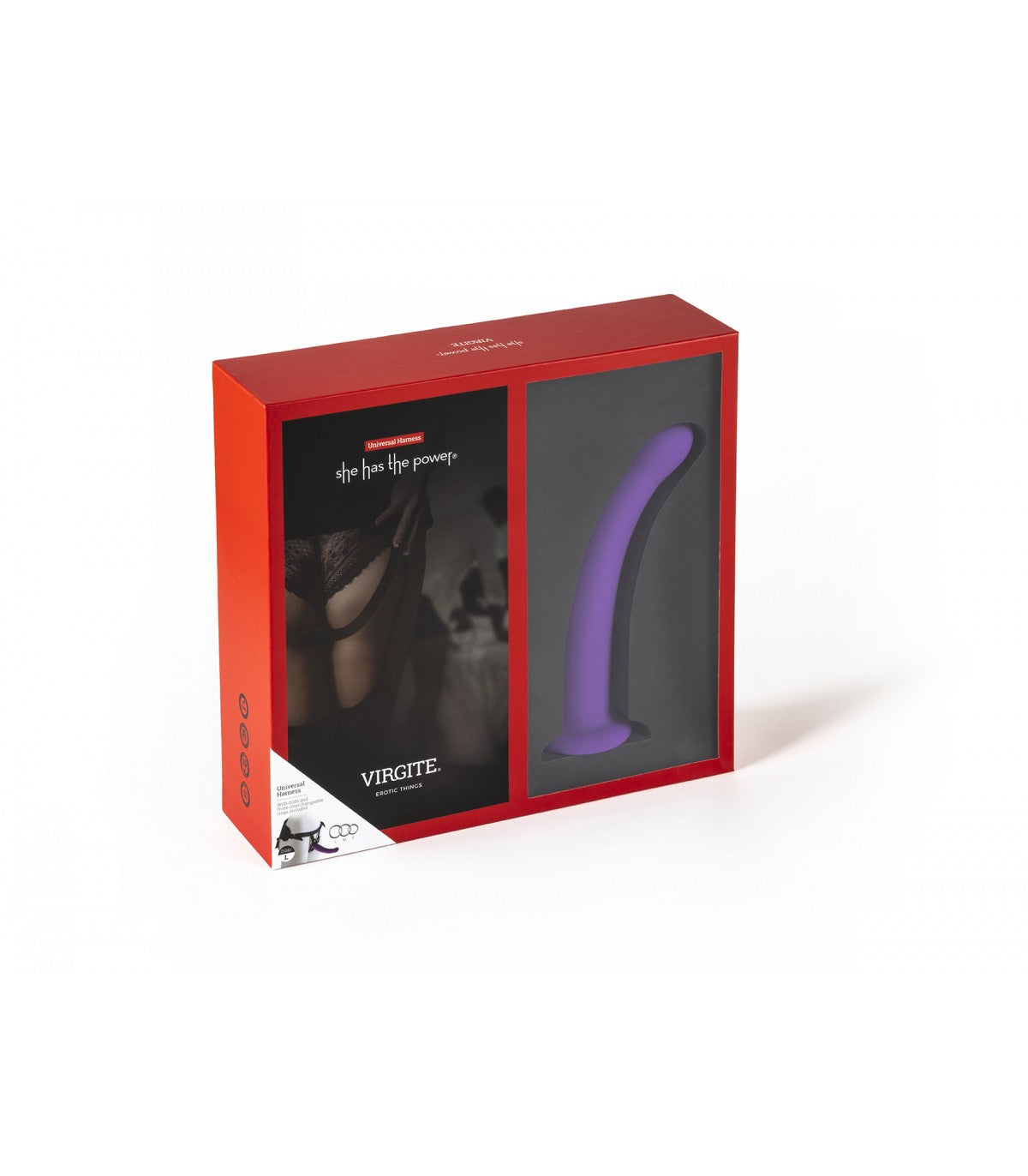 PURPLE L-SIZE STRAP-ON HARNESS