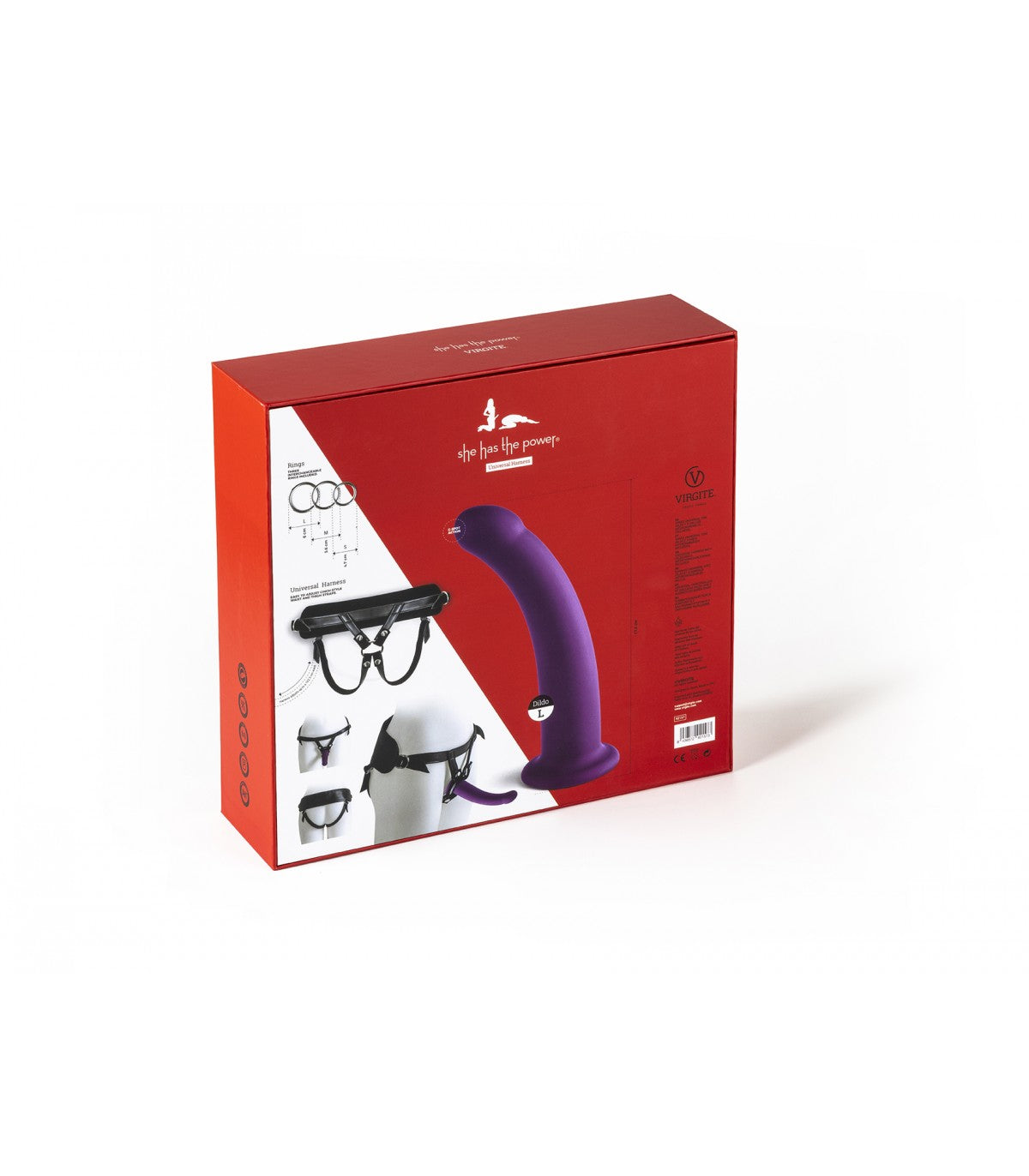 PURPLE L-SIZE STRAP-ON HARNESS