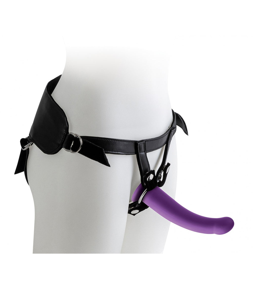 HARNESS WITH PURPLE DILDO SET SIZES S / M / L