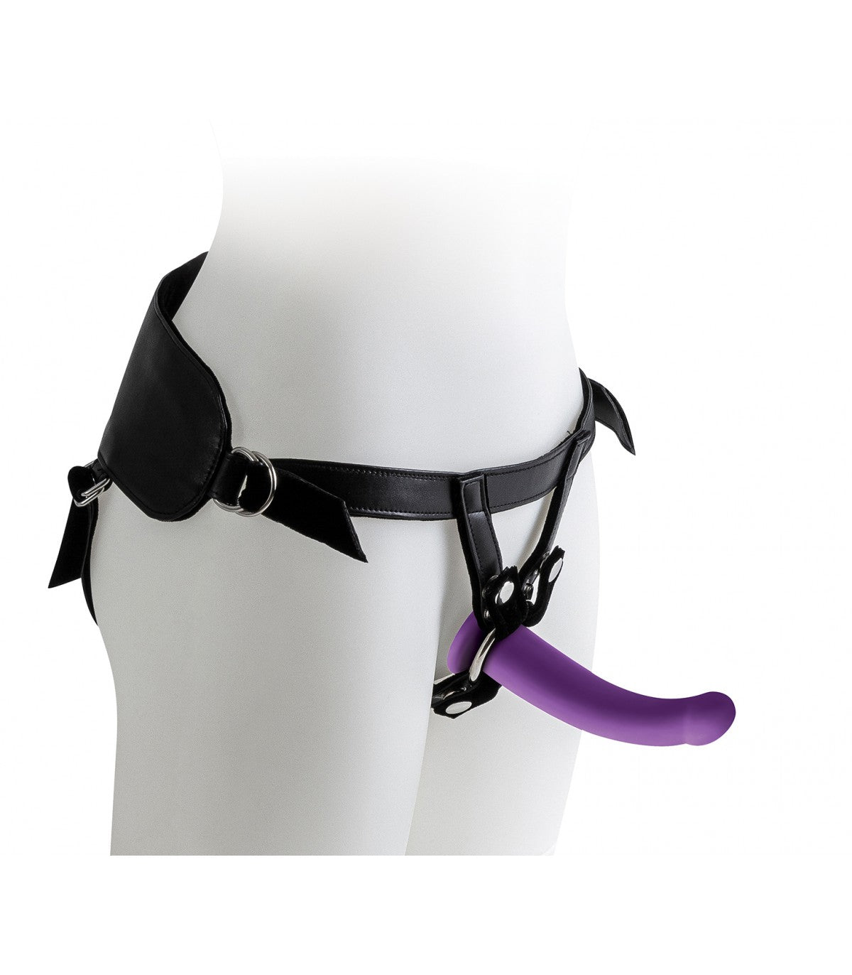 HARNESS WITH PURPLE DILDO SET SIZES S / M / L