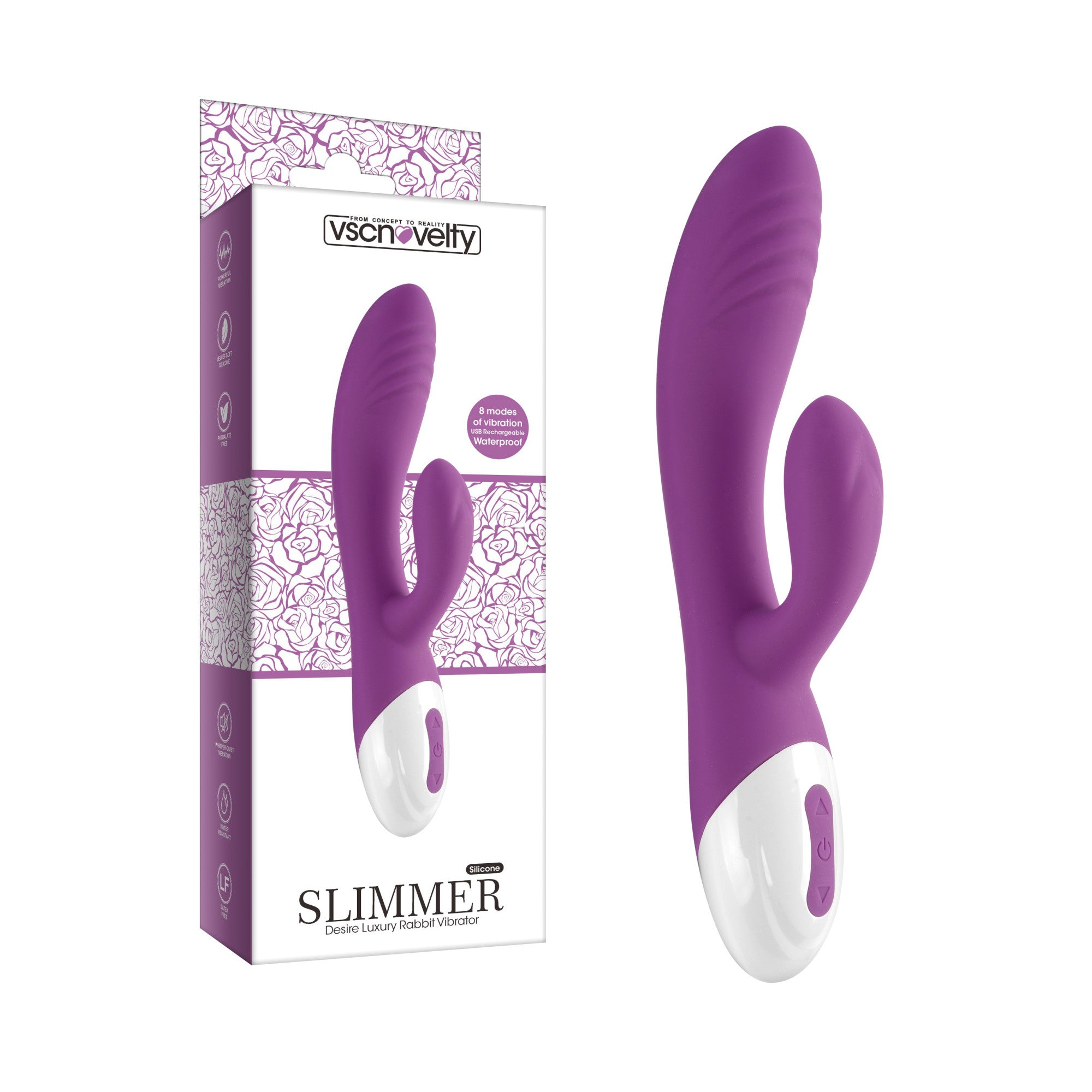 VSC Novelty - Vibratore Rabbit Desire Luxury - Più sottile