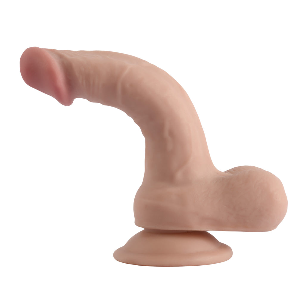 VSC Novità - Dildo "Pelle Scivolosa" 7,5" - Colore Carne
