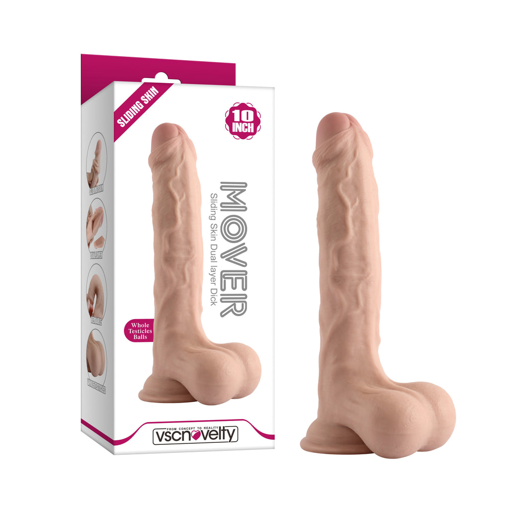 VSC Novità - Spingi Pelle Scorrevoli per Dildo 10" - Color Carne