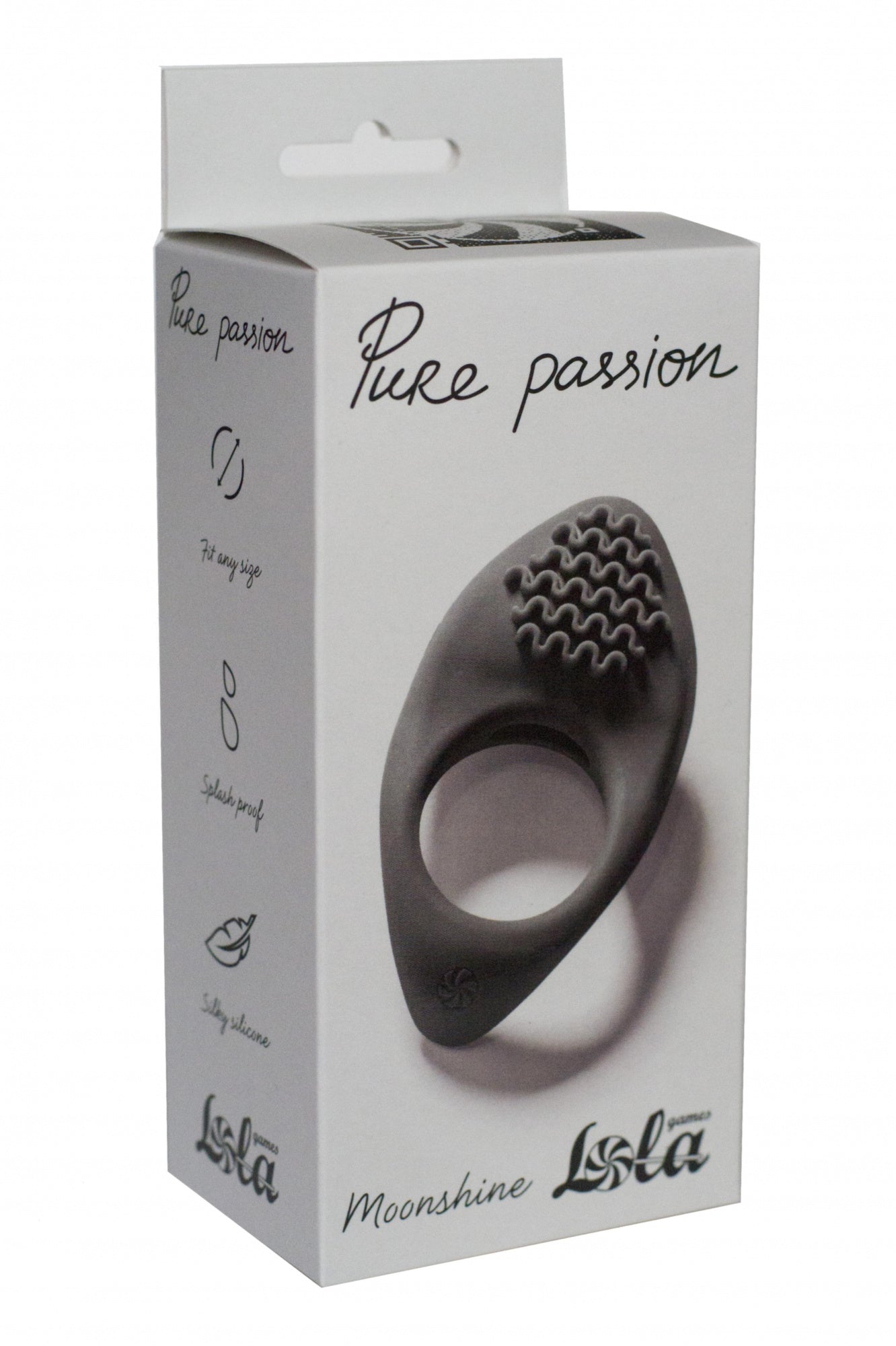 Lola Games - Anello Vibrante per Pene Moonshine - Nero
