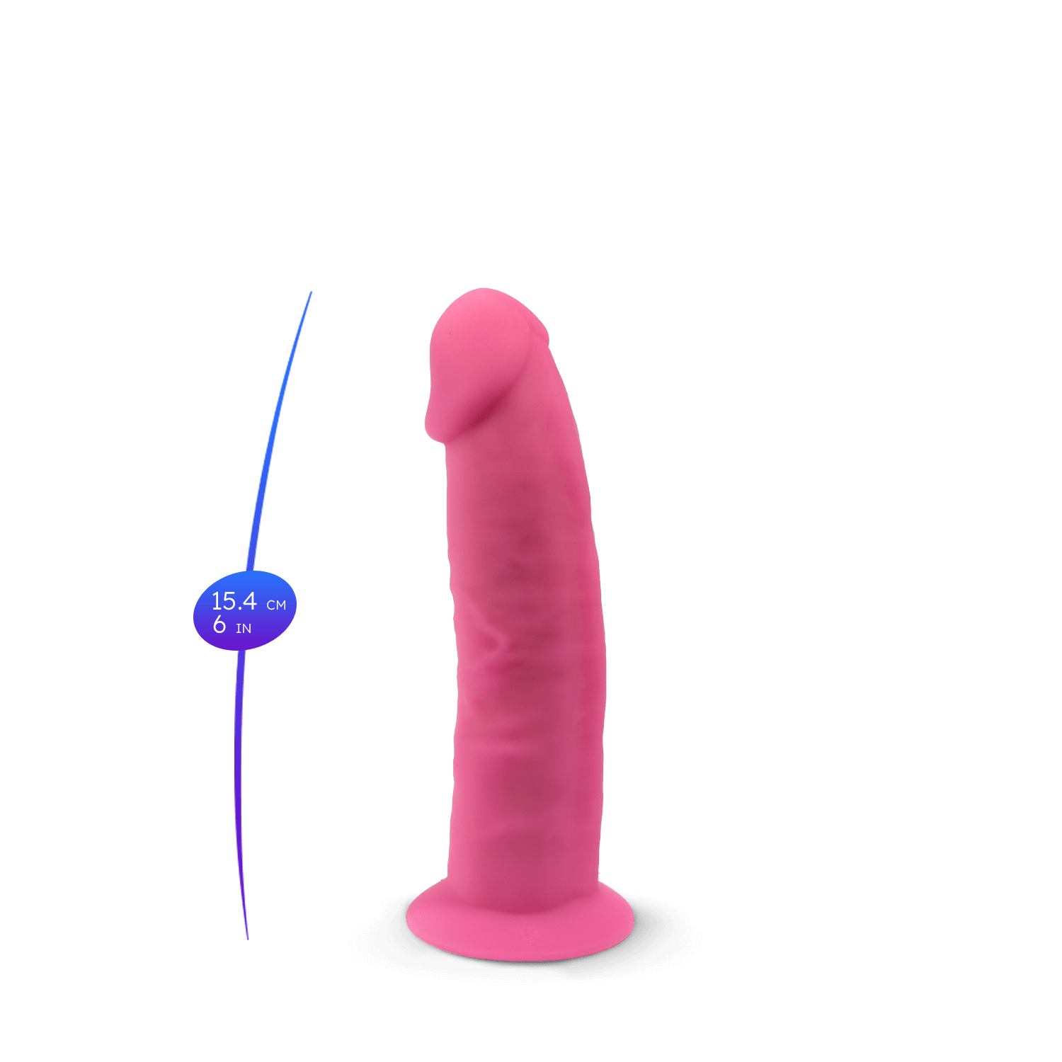 Silexd - Dildo Premium Silicone Mod.2 6'' - Si Illumina al Buio