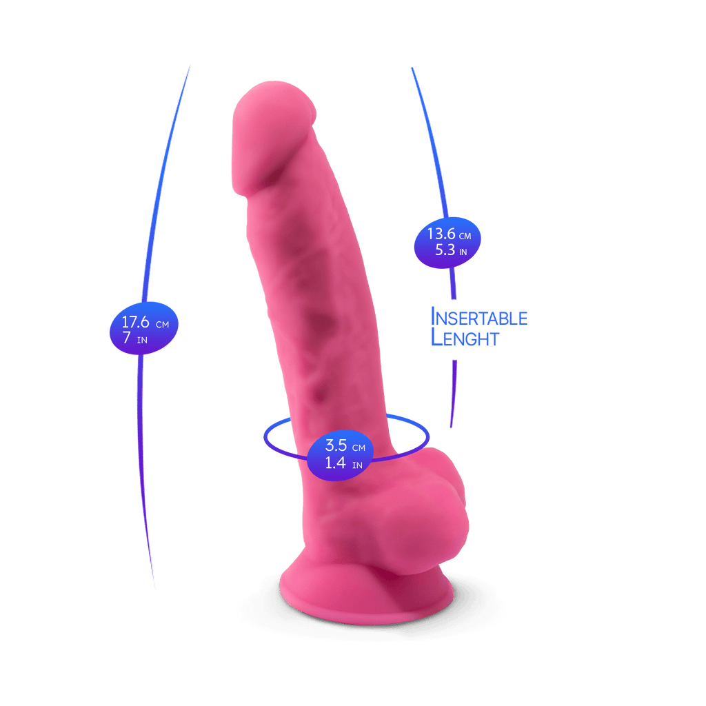 Silexd - Dildo Premium Silicone Mod.1 7'' - Fosforescente
