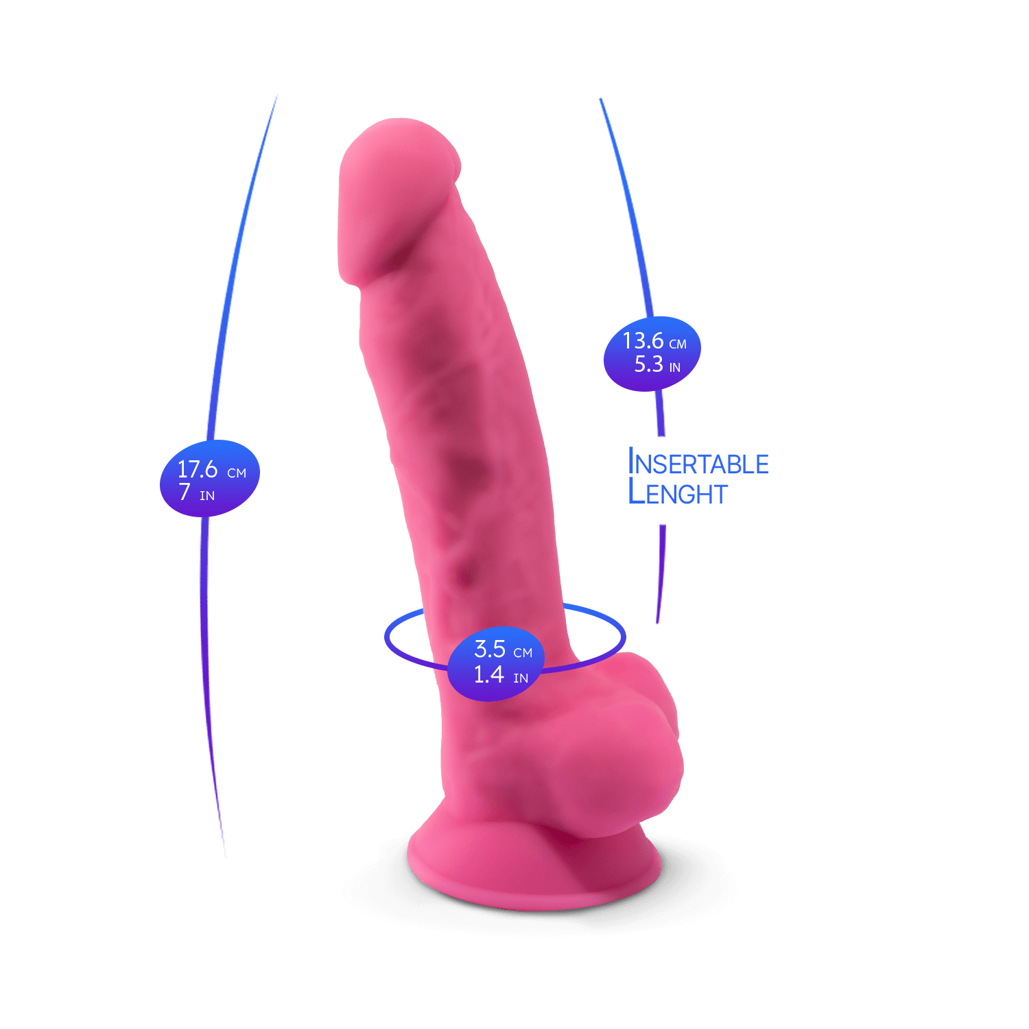 Silexd - Dildo Premium Silicone Mod.1 7'' - Fosforescente