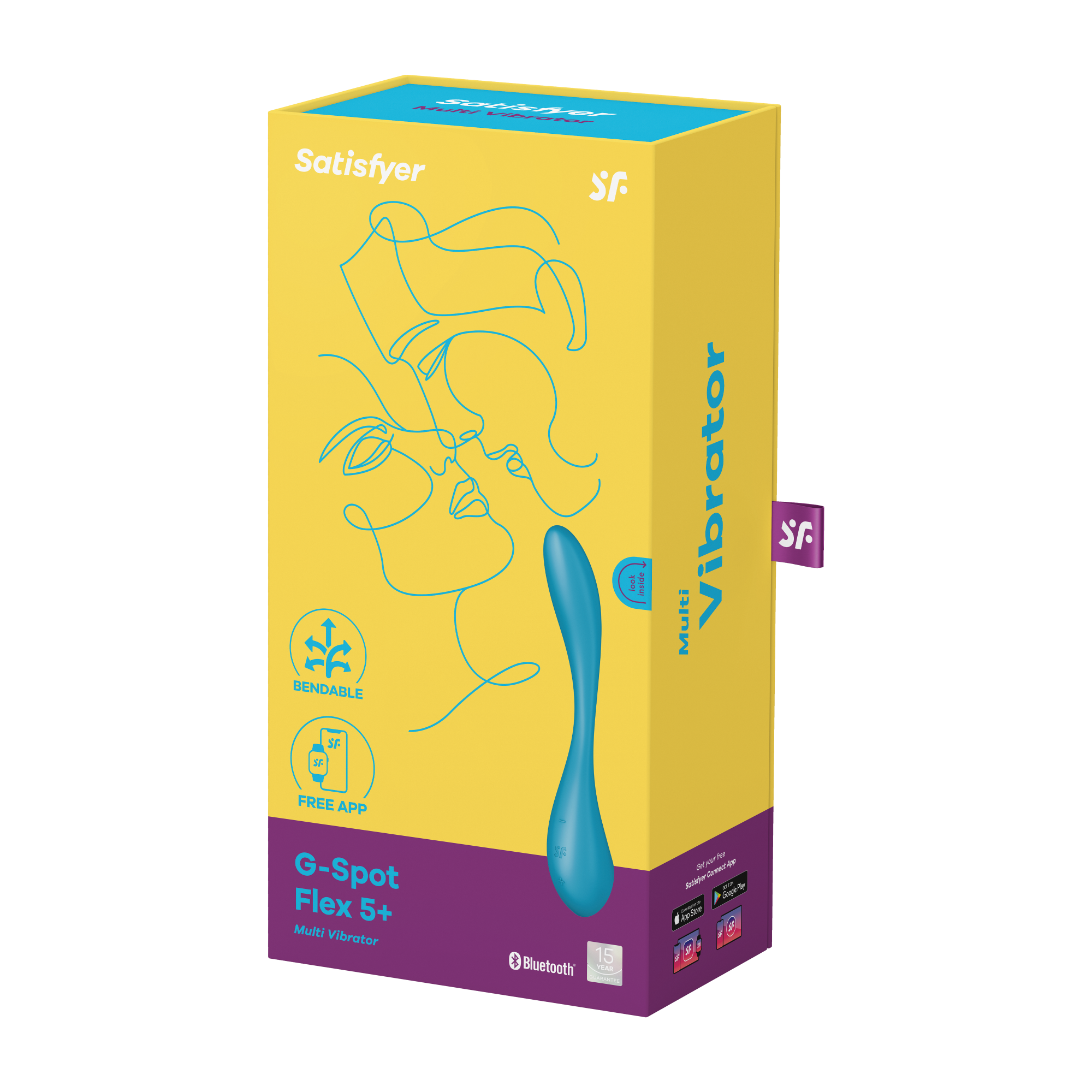 Satisfyer - G-Spot Flex 5 + Controllo tramite App - Blu