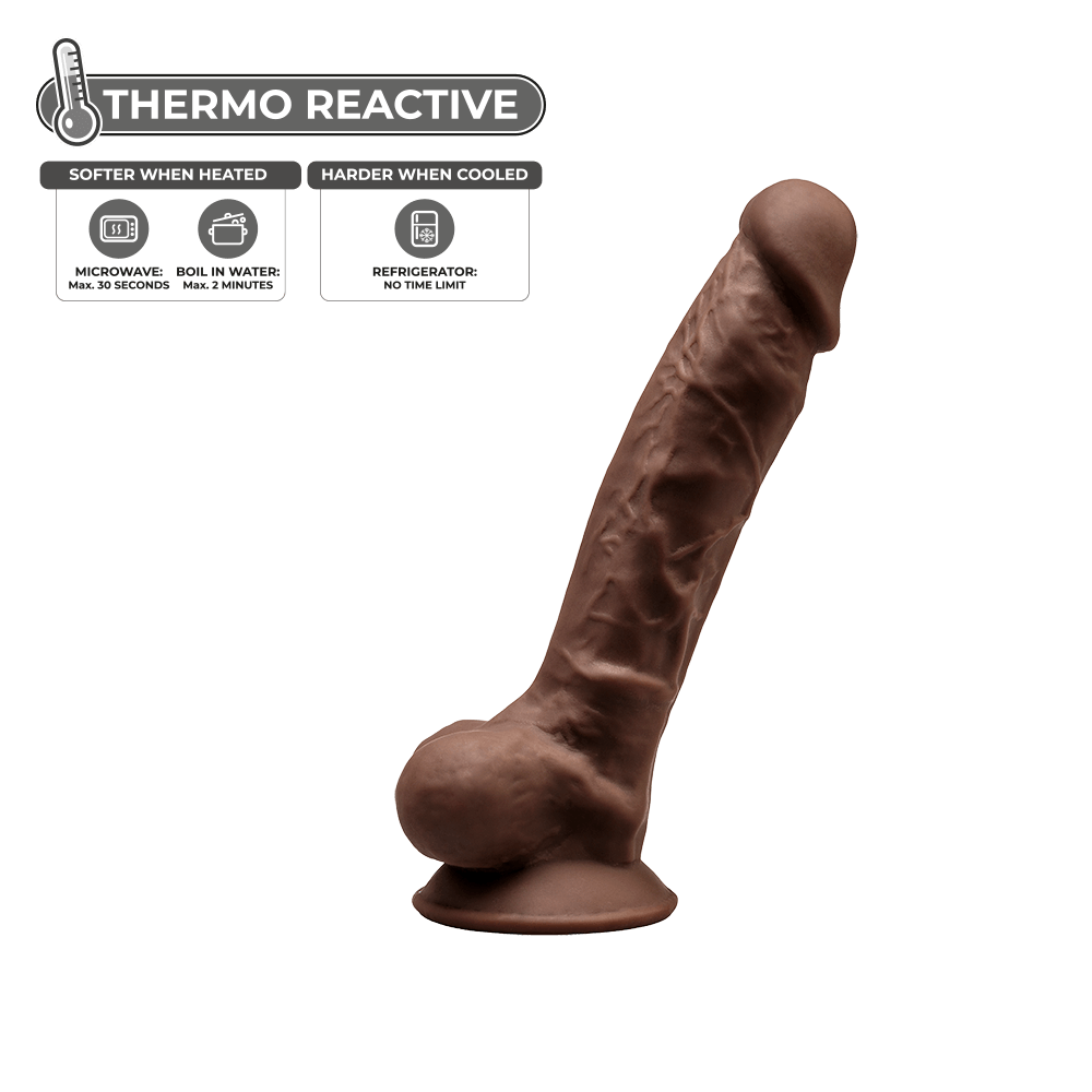 Silexd - Dildo Premium in Silicone Mod. 1 7" - Marrone