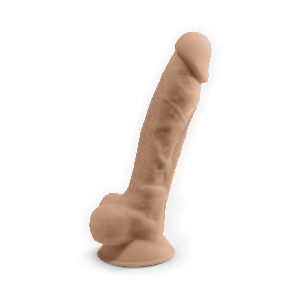 Silexd - Vibratore Premium Silicone Mod.1 8'' + Telecomando - Color Carne