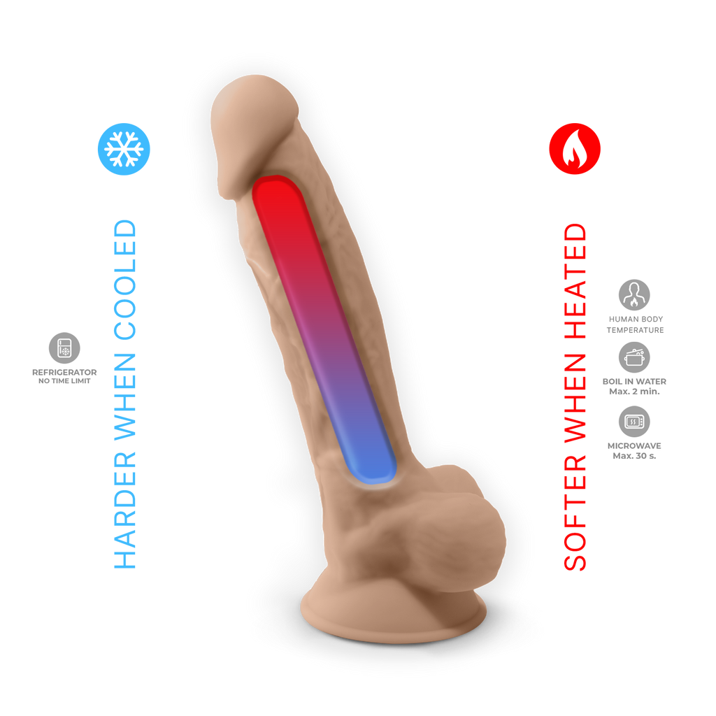 Silexd - Vibratore Premium Silicone Mod.1 8'' + Telecomando - Color Carne