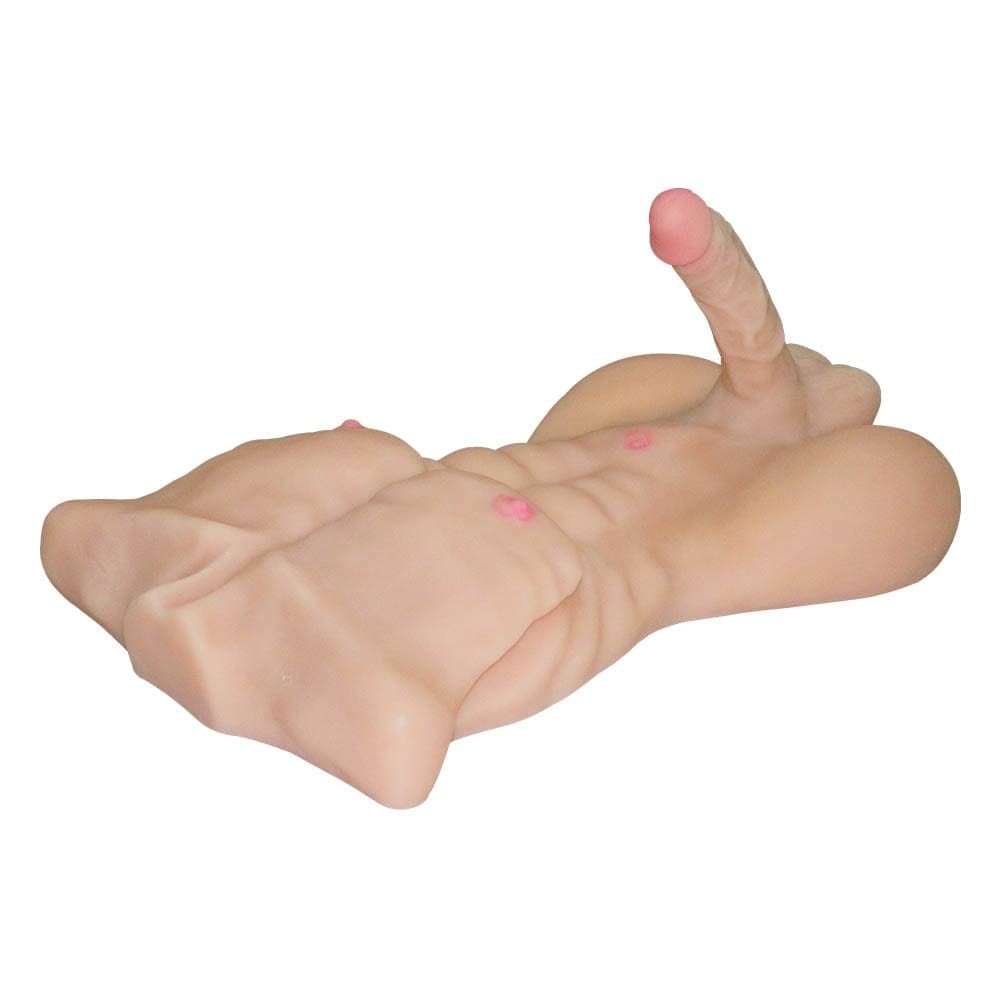 Strong male masturbator