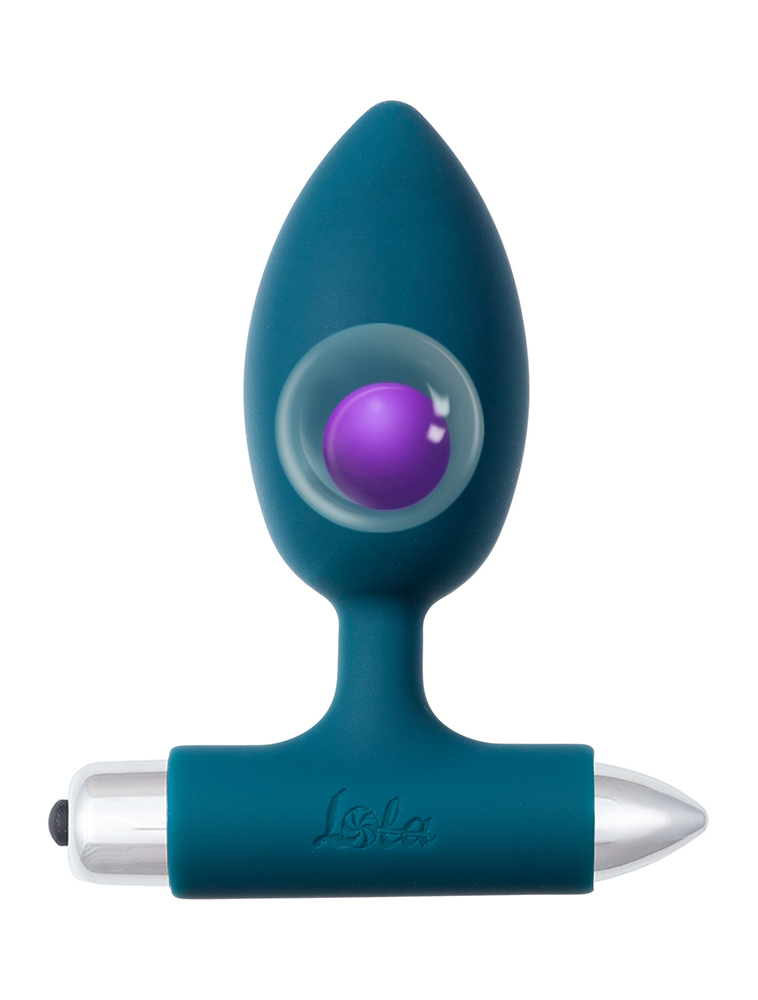 Lola Games - Vibrating Anal Plug with Metal Ball Perfection - Blue