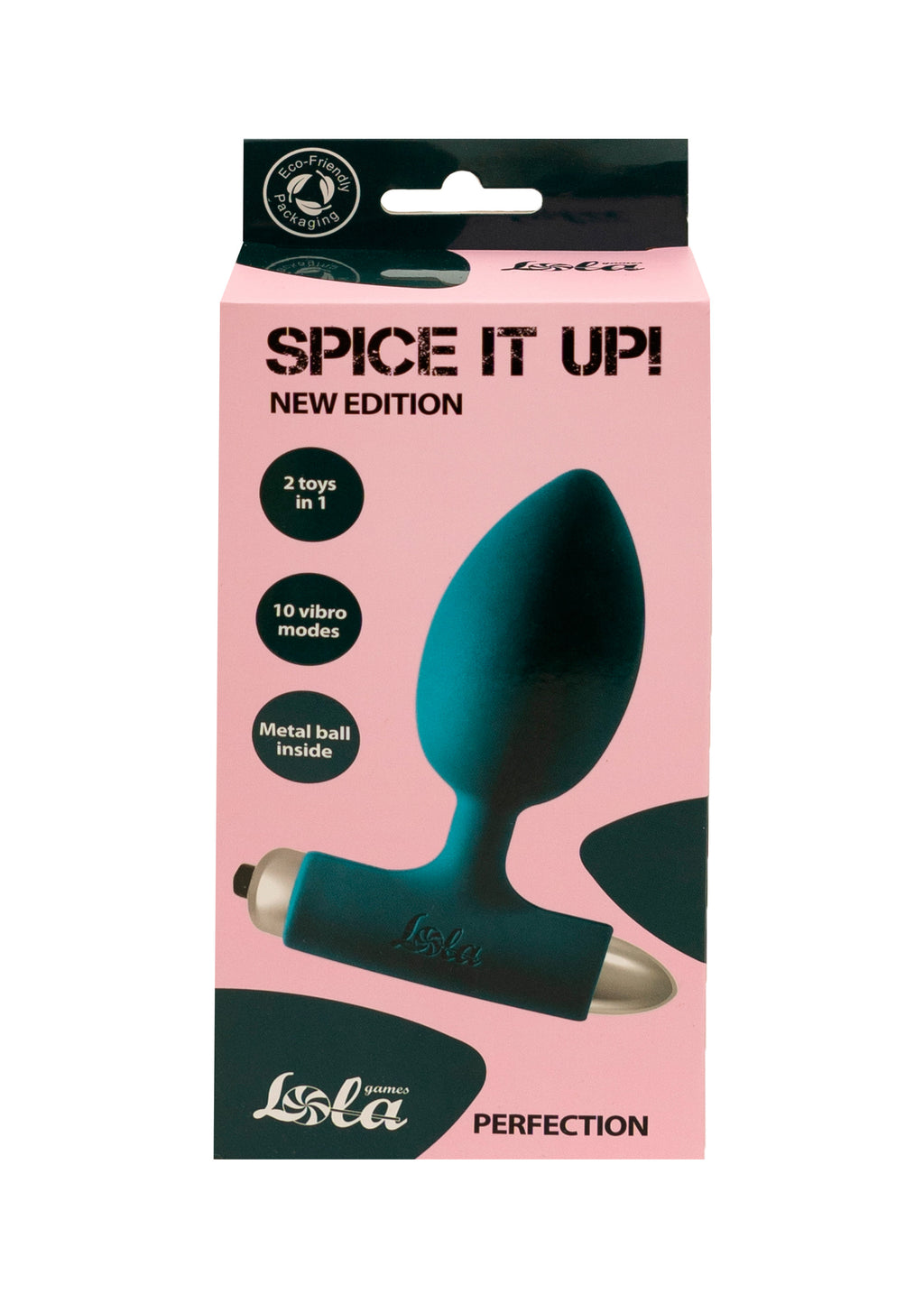 Lola Games - Vibrating Anal Plug with Metal Ball Perfection - Blue
