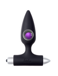 Lola Games - Vibrating Anal Plug with Metal Ball Glory - Black