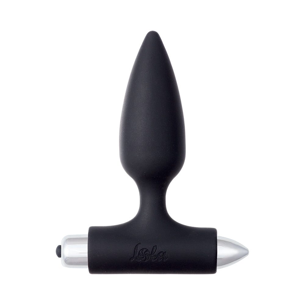 Lola Games - Vibrating Anal Plug with Metal Ball Glory - Black