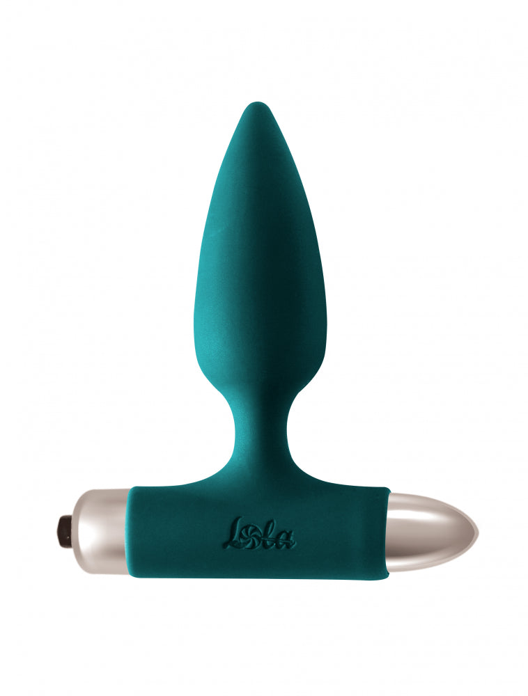 Lola Games - Glory Vibrating Butt Plug with Metal Ball - Blue