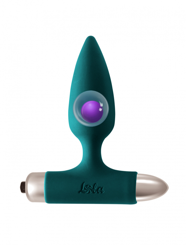 Lola Games - Glory Vibrating Butt Plug with Metal Ball - Blue