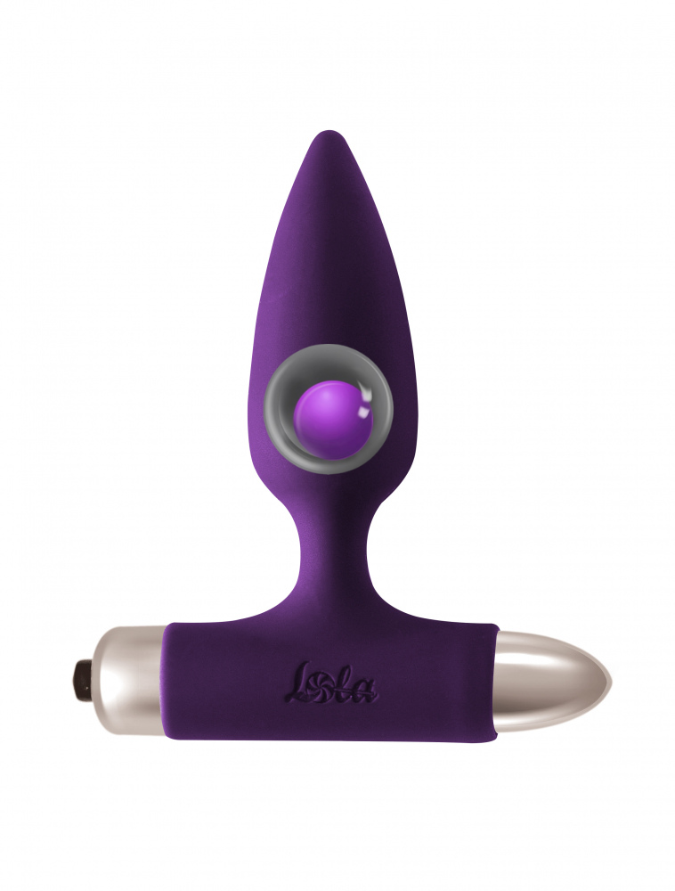Lola Games - Vibrating Anal Plug with Metal Ball Glory - Purple