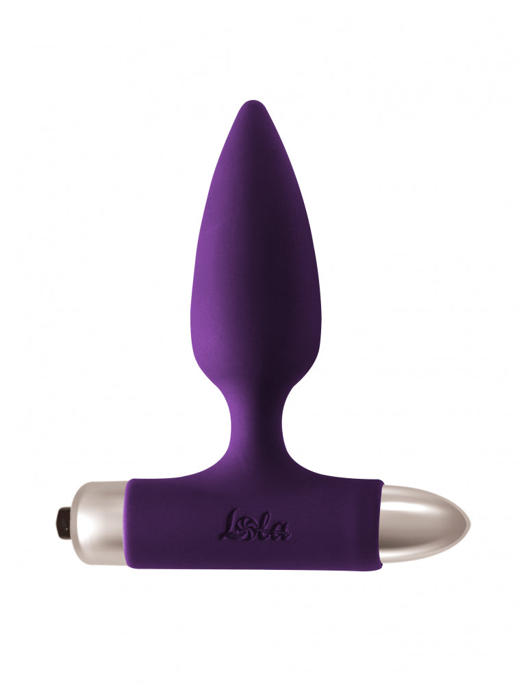Lola Games - Vibrating Anal Plug with Metal Ball Glory - Purple