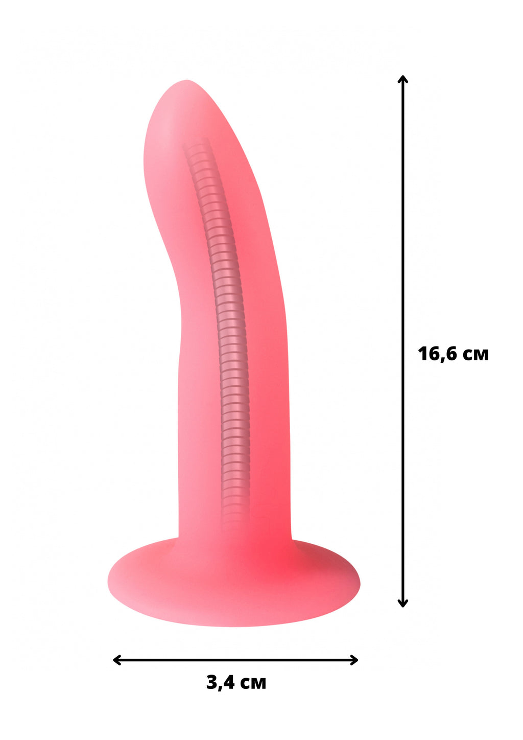 Lola Games - Dildo Flessibile Fluorescente Moon Beam - Rosa