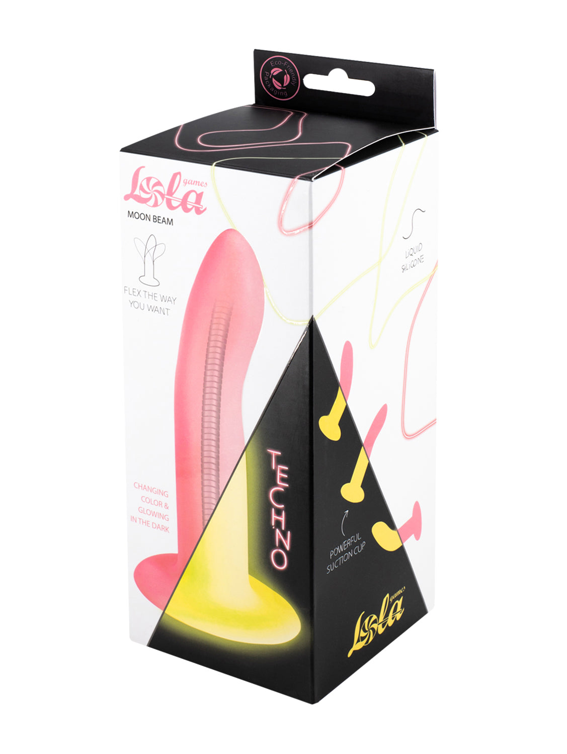 Lola Games - Dildo Flessibile Fluorescente Moon Beam - Rosa