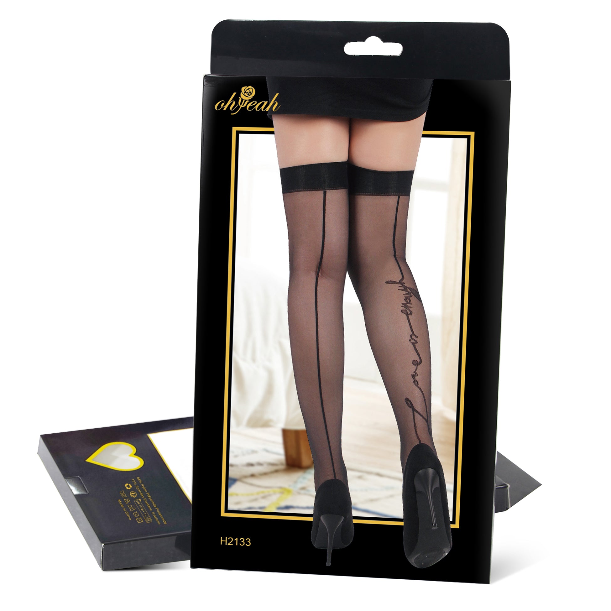 Oh Yeah - Thigh High Stockings with Lace Detailing