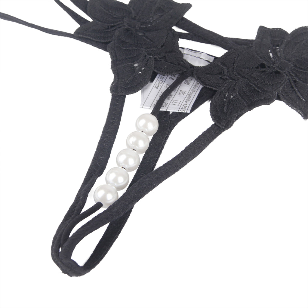 Oh Yeah - Open Thong with Side Details and Beads