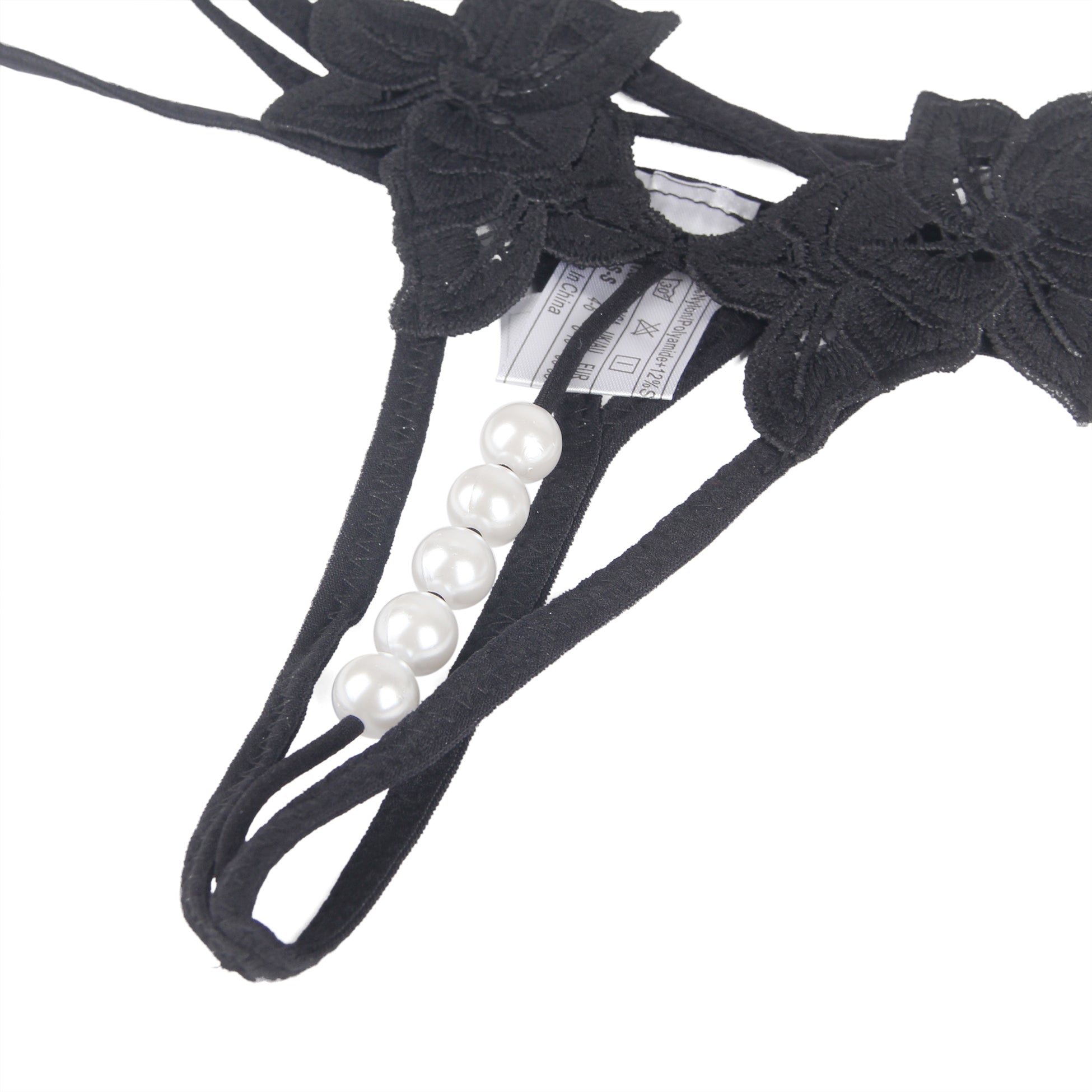 Oh Yeah - Open Thong with Side Details and Beads