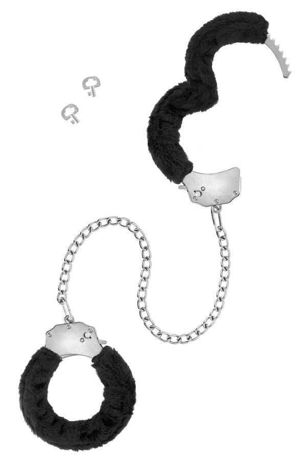 Fetish Tentation - Anklets with Plush - Black